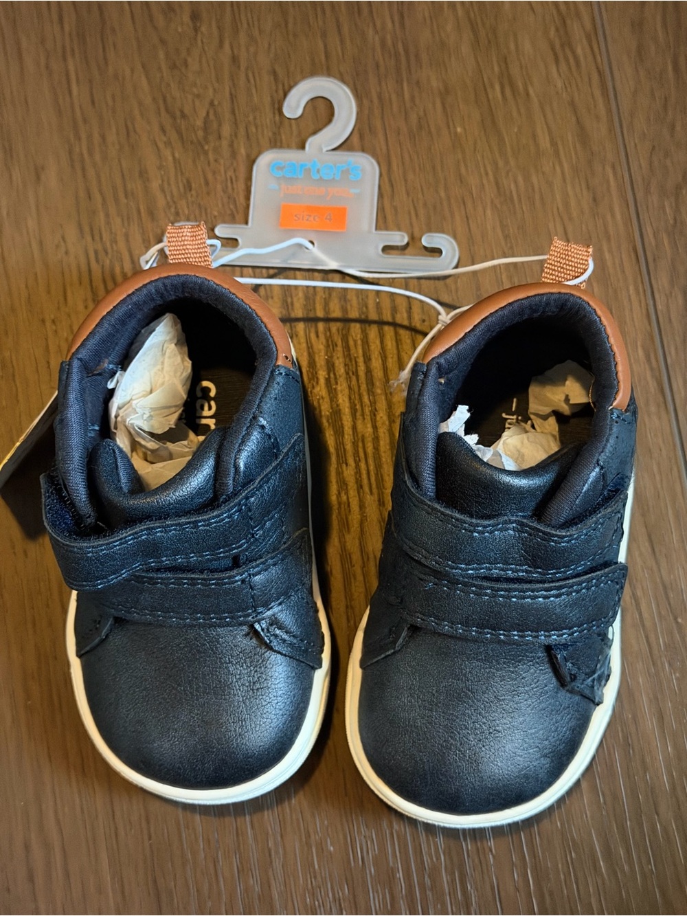 Carter's Navy Toddler Velcro Sneakers